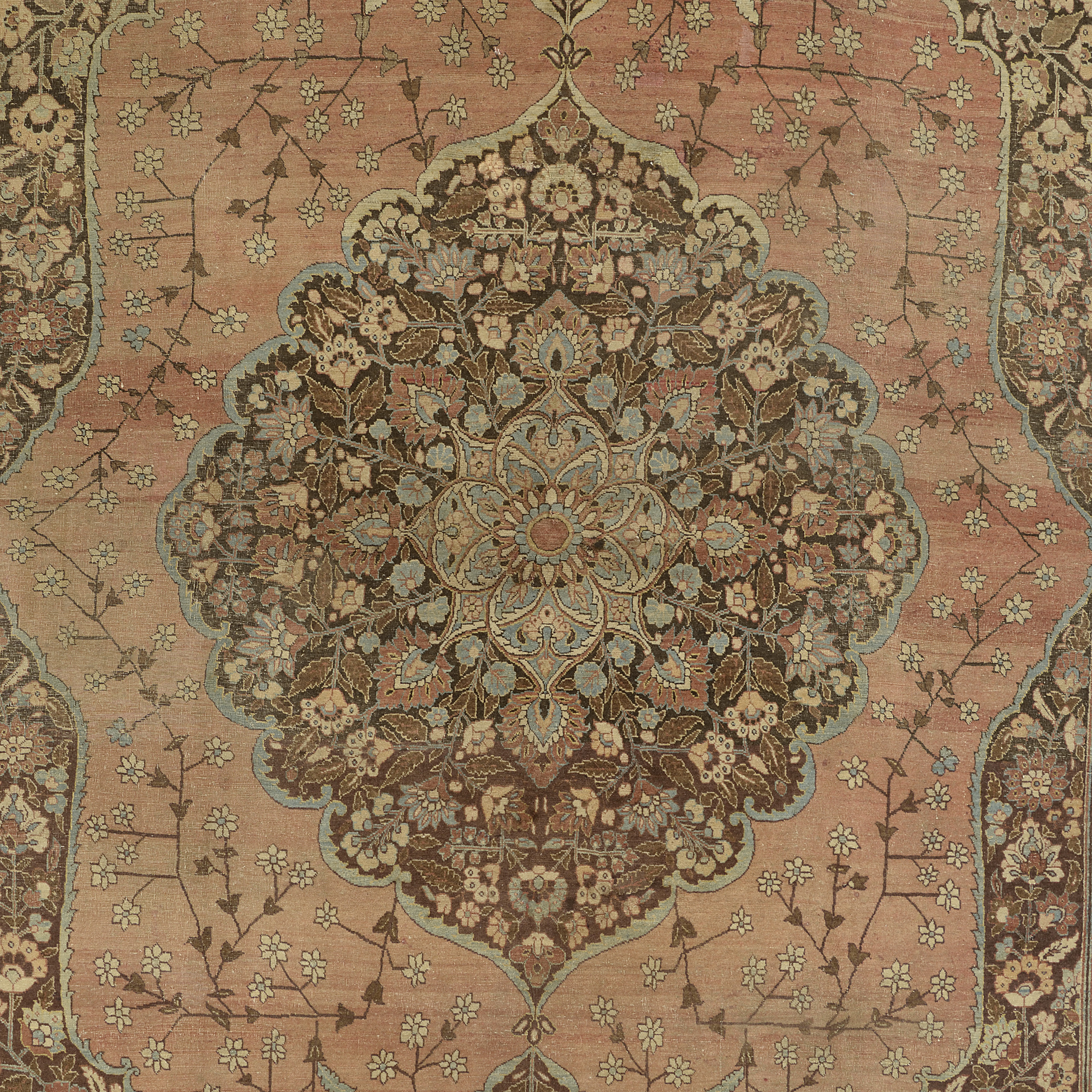 Persian Tabriz carpet - woven by master weaver, Hadji Jalali